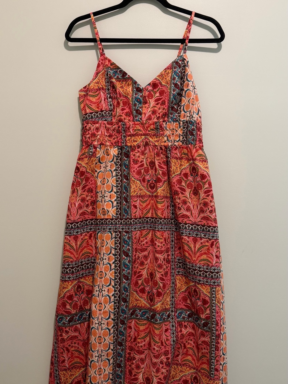 Bohemian Spaghetti-Strap Maxi Dress